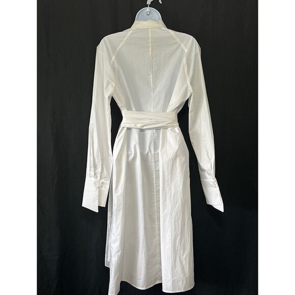 NWT RIZHUO Wrap Shirt Dress XL Minimalist Lagenlook Asian Designer City Chic - Picture 8 of 16